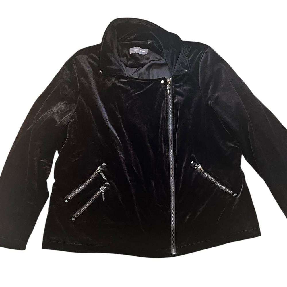 Bagatelle Black Women's Velvet Jacket Size 1X